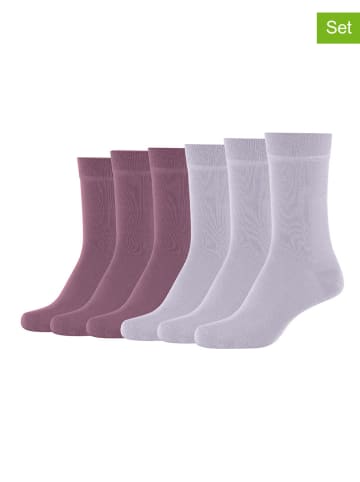 camano 4er-Set: Socken in Pflaume/ Lila
