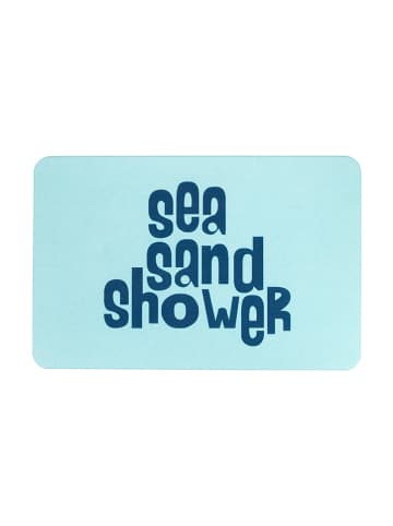 Artsy Badmat "Sea Sand Shower" lichtblauw - (L)60 x (B)39 cm