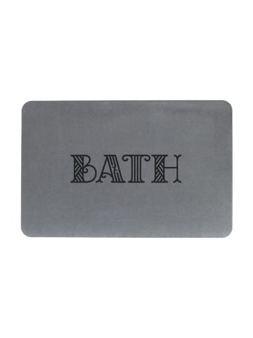 Artsy Badvorleger "Bath" in Grau - (L)60 x (B)39 cm