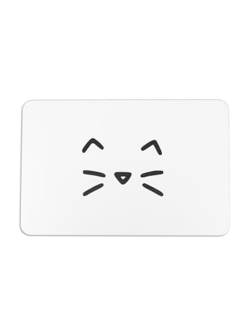 Artsy Badvorleger "Cat" in Weiß - (L)60 x (B)39 cm