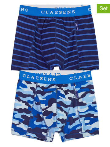 Claesens 2-delige set: boxershorts blauw