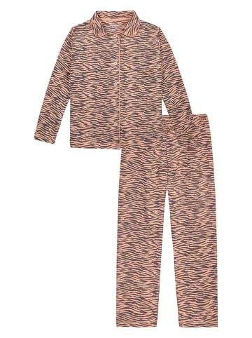 Claesens Pyjama in Braun/ Orange
