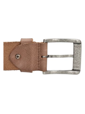 HIDE & STITCHES Leder-Gürtel in Hellbraun