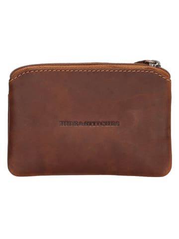 HIDE & STITCHES Leren sleuteletui cognackleurig - (B)11 x (H)8 x (D)0,5 cm