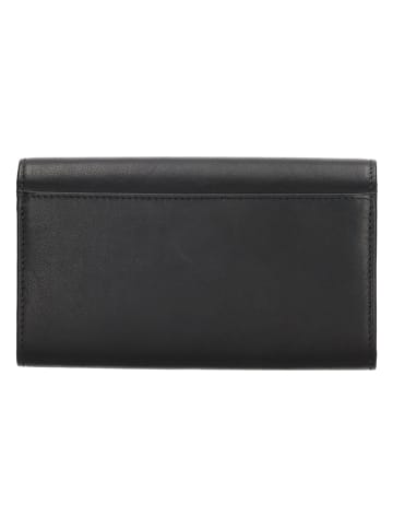 Beagles Leder-Geldbörse in Schwarz - (B)17 x (H)9,5 x (T)4 cm