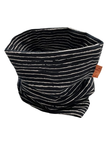 LiVi Colsjaal "Winterstripes black" zwart - (L)50 x (B)24 cm