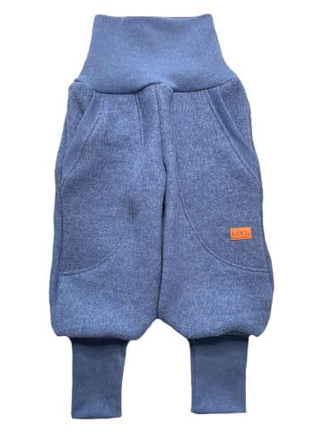 LiVi Wełniane spodnie w kolorze niebieskim