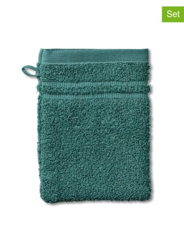 Kela 6er-Set: Waschlappen in Petrol - (L)21 x (B)15 cm