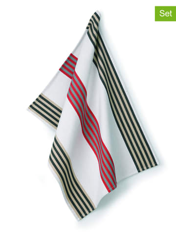 Kela Ścierka kuchenna (2 szt.) w kolorze białym ze wzorem  - (D)70 x (S)50 cm
