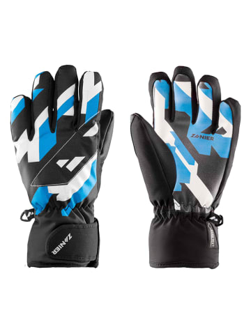 Zanier Dziecięce rękawice narciarskie "Mellau GTX" w kolorze czarno-niebieskim