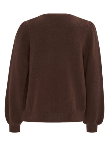 Redraft Sweter w kolorze brązowym