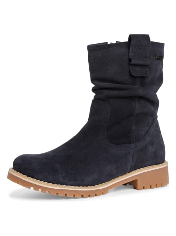 Tamaris Leren boots donkerblauw