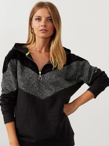 Milan Kiss Bluza w kolorze antracytowo-czarnym