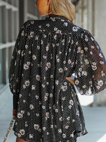 Milan Kiss Kleid in Schwarz/ Weiß
