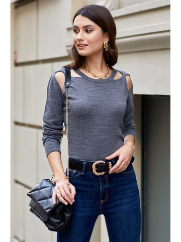 Milan Kiss Pullover in Grau