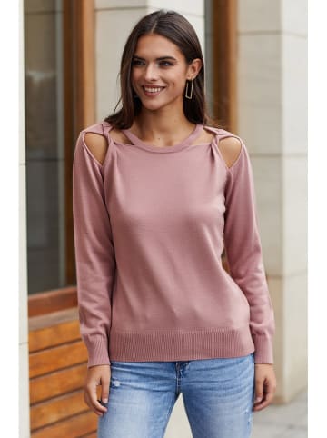 Milan Kiss Sweter w kolorze jasnoróżowym