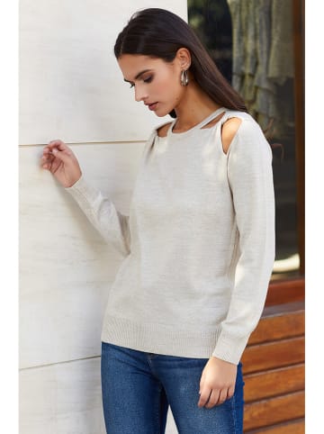 Milan Kiss Pullover in Beige
