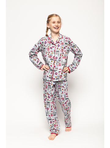 Cyberjammies Pyjama "Windsor" rood/grijs