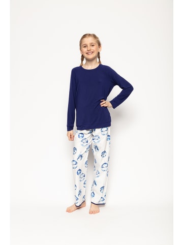 Cyberjammies Pyjama "Riley" donkerblauw/wit