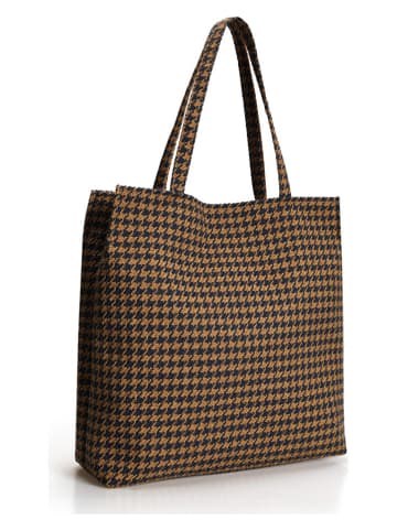 Lucky Bees Schoudertas geel/donkerblauw - (B)35 x (H)35 x (D)10 cm