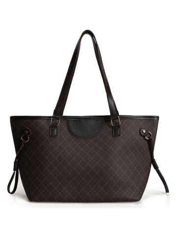 Lucky Bees Shopper in Dunkelbraun - (B)50 x (H)28 x (T)15 cm