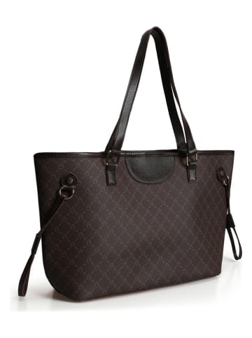 Lucky Bees Shopper donkerbruin - (B)50 x (H)28 x (D)15 cm