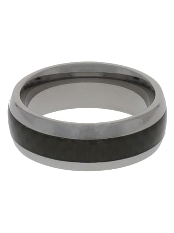 CIMARA Ring in Silber/ Schwarz
