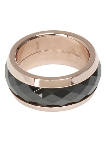 CIMARA Ring roségoudkleurig/zwart