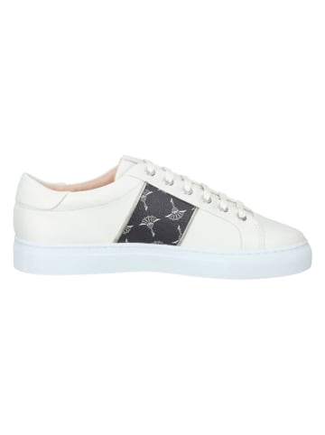 JOOP! Leren sneakers crème/donkerblauw