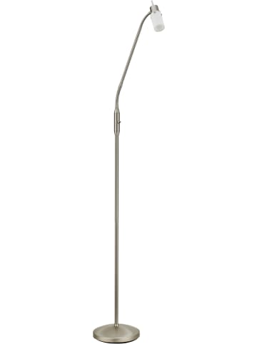 LeuchtenDirekt Staande lamp zilverkleurig - energieklasse F (A tot G) - (B)66 x (H)157 cm