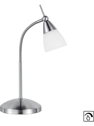 LeuchtenDirekt Tafellamp zilverkleurig - (B)29,5 x (H)44,5 cm