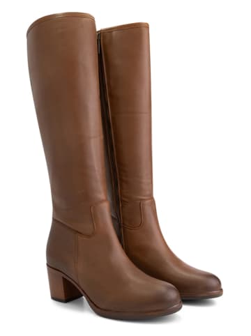 mysa Leder-Stiefel "Petunia" in Braun