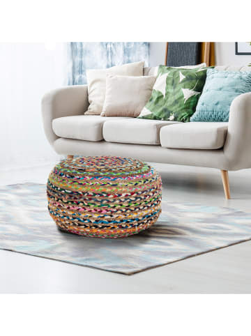 Tomasucci Pouf in Bunt - (H)45 x Ø 45 cm