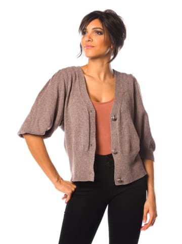 So Cachemire Cardigan "Mila" in Taupe
