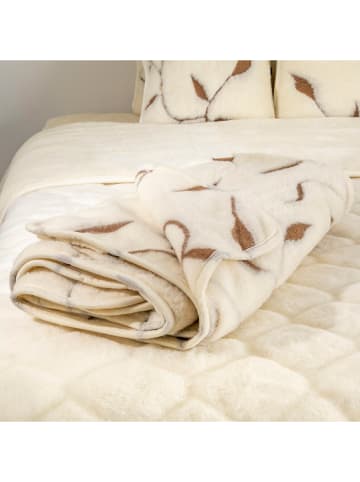 Native Wollen deken crème/meerkleurig - (L)170 x (B)130 cm
