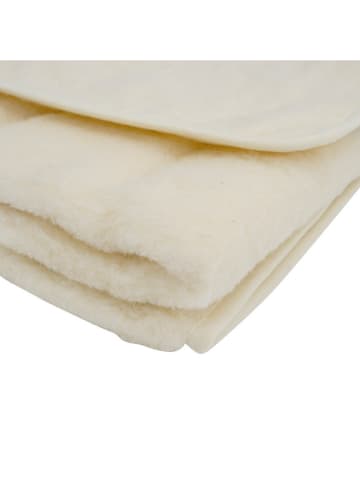 Native Wełniany koc w kolorze kremowym - 130 x 170 cm