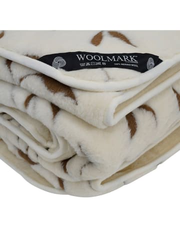 Native Wollen deken crème/meerkleurig - (L)200 x (B)220 cm