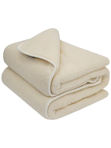 Native Wollen deken crème - (L)200 x (B)220 cm