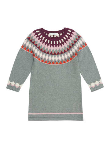Sense Organics Gebreide jurk grijs/meerkleurig