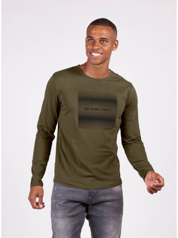 KEY LARGO Koszulka "No More Limits" w kolorze khaki