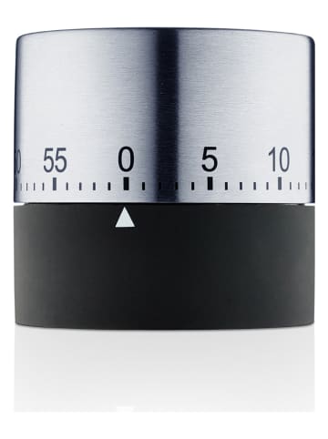 Blomus Kurzzeitmesser "Puncto" in Silber/ Schwarz - (H)6 x Ø 6 cm