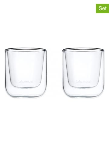 Blomus 2-delige set: espressoglazen transparant - 80 ml