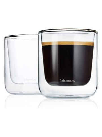 Blomus 2er-Set: Kaffeegläser in Transparent - 200 ml