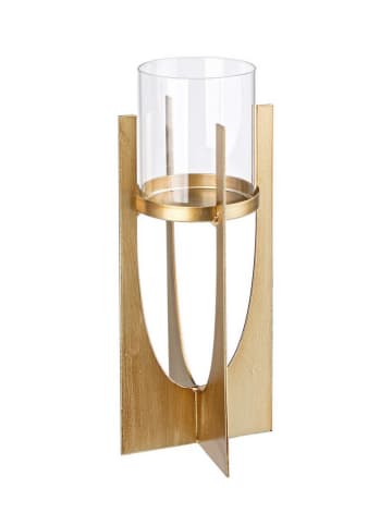 Bizzotto Windlicht goudkleurig - (H)37 x Ø 8,5 cm