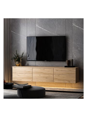 Evila Szafka RTV w kolorze jasnobrązowym - 160 x 35 x 32 cm