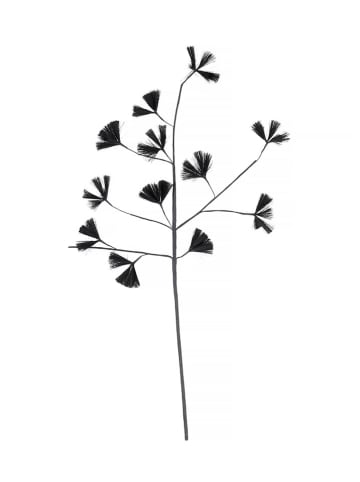 Eightmood Dekoracyjny kwiat "Viv" w kolorze czarnym - dł. 72 cm