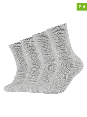 Skechers Skarpety (4 pary) w kolorze szarym