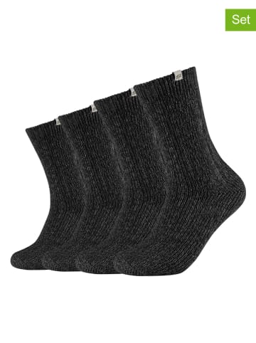 Skechers 4er-Set: Socken in Schwarz
