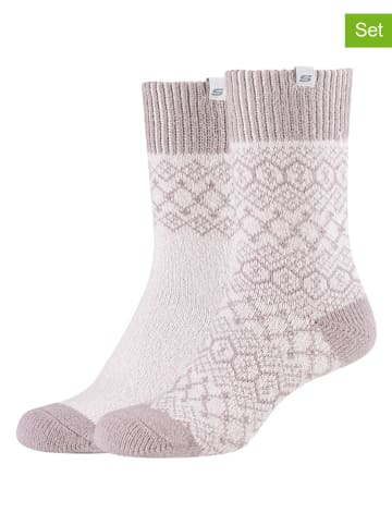 Skechers Skarpety (6 par) w kolorze jasnoróżowym