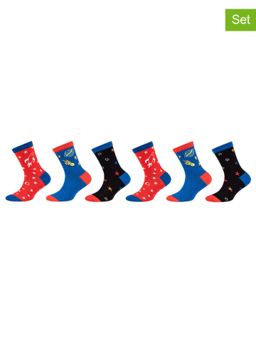 Skechers 6-delige set: sokken donkerblauw/meerkleurig